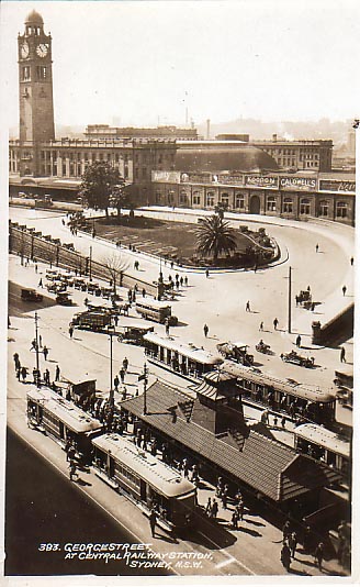 View from Railway Square c1921.