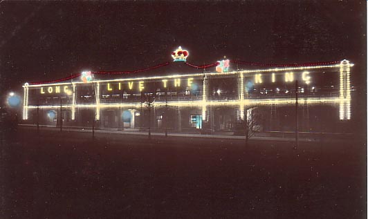 Night view Eddy Avenue Coronation lights 1911.