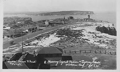 Carlton - North view from Lighthouse showing Harbour entrance and Signal Station c1929