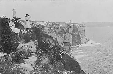 Star Series view of the Harbour entrance and cliffs c1909